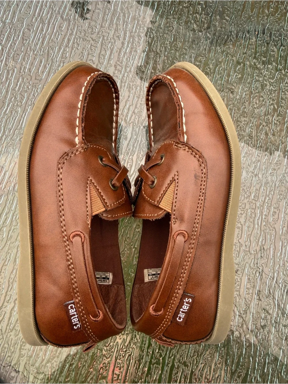 Carters EUC Boys Bauk Dress Shoes Size 1